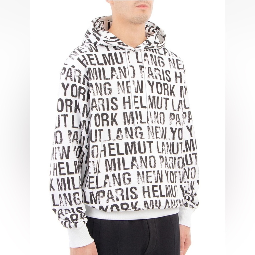 Helmut lang mens All Over White sweatshirt size small